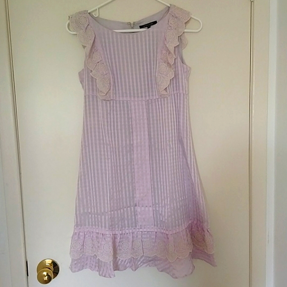 Prideglide ruffle sleeve dress in lilac, size 38 - Picture 1 of 3